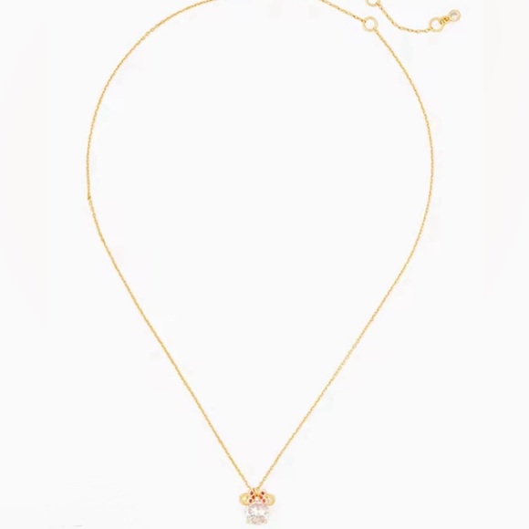 Disney X Kate Spade NWT Minnie Pendant Necklace with Dustbag - Picture 4 of 7